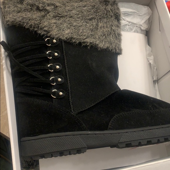 NIB Rampage Womens Areya Winter Snow Boots Black size 10 New - Picture 3 of 7